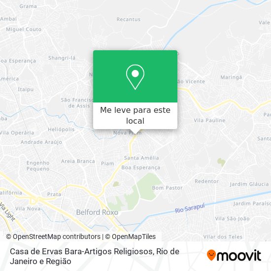Casa de Ervas Bara-Artigos Religiosos mapa