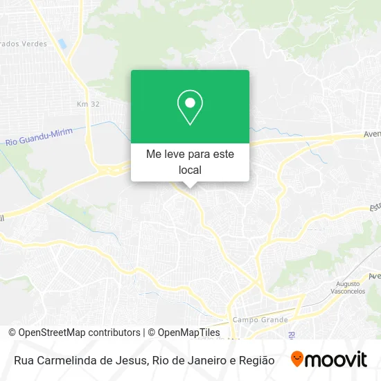 Rua Carmelinda de Jesus mapa