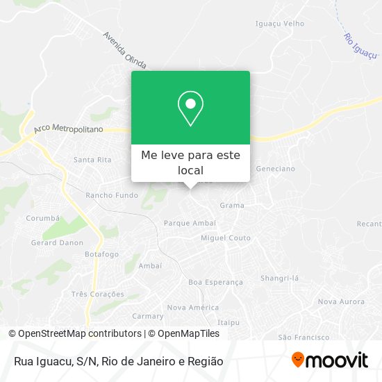 Rua Iguacu, S/N mapa