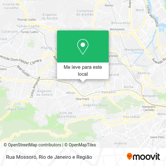 Rua Mossoró mapa