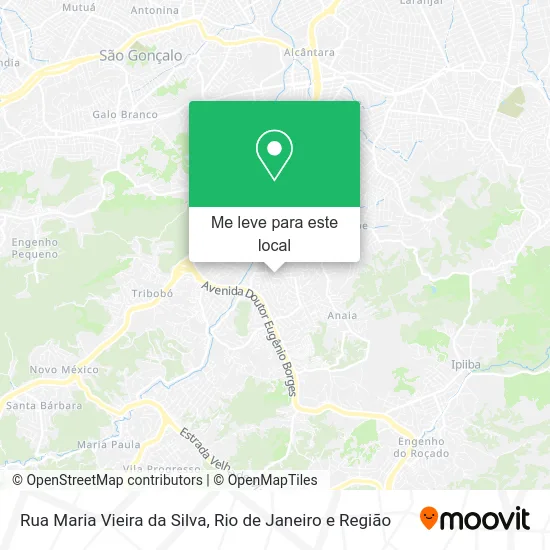 Rua Maria Vieira da Silva mapa