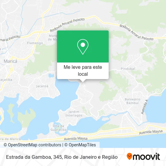 Estrada da Gamboa, 345 mapa