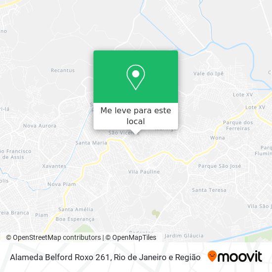 Alameda Belford Roxo 261 mapa