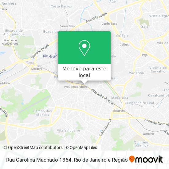 Rua Carolina Machado 1364 mapa