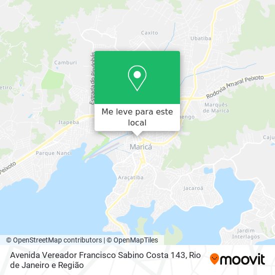Avenida Vereador Francisco Sabino Costa 143 mapa