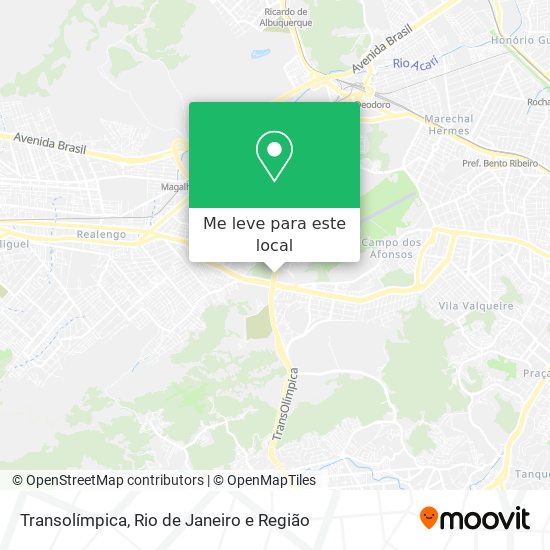 Transolímpica mapa