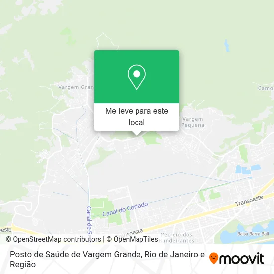 Posto de Saúde de Vargem Grande mapa