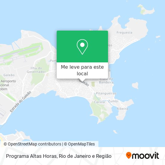 Programa Altas Horas mapa