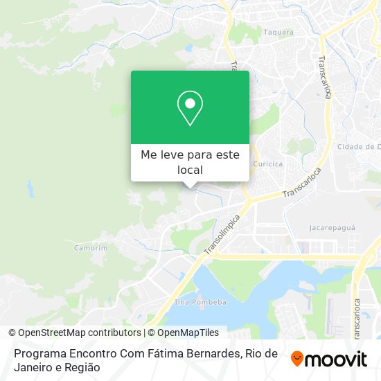 Programa Encontro Com Fátima Bernardes mapa