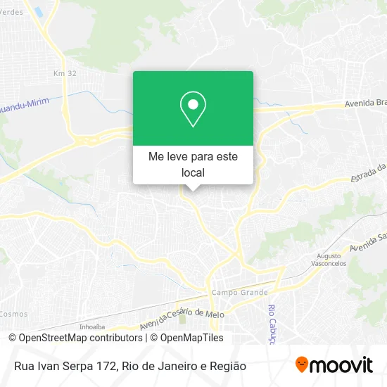 Rua Ivan Serpa 172 mapa