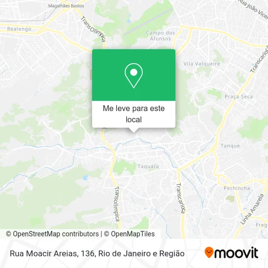 Rua Moacir Areias, 136 mapa
