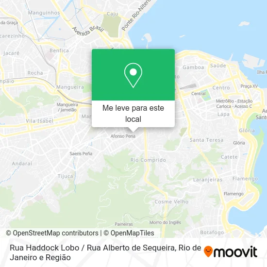 Rua Haddock Lobo / Rua Alberto de Sequeira mapa