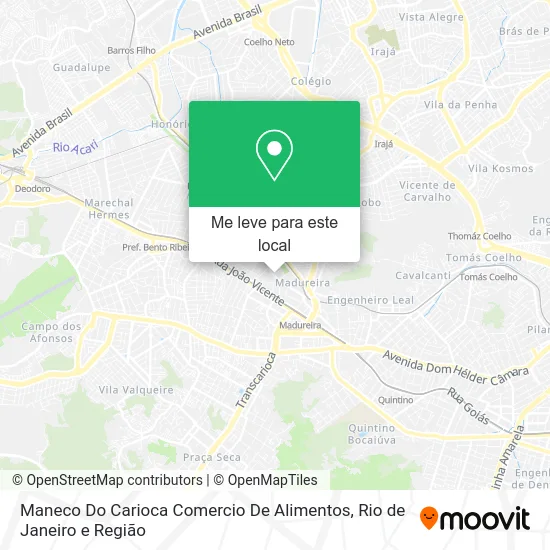 Maneco Do Carioca Comercio De Alimentos mapa