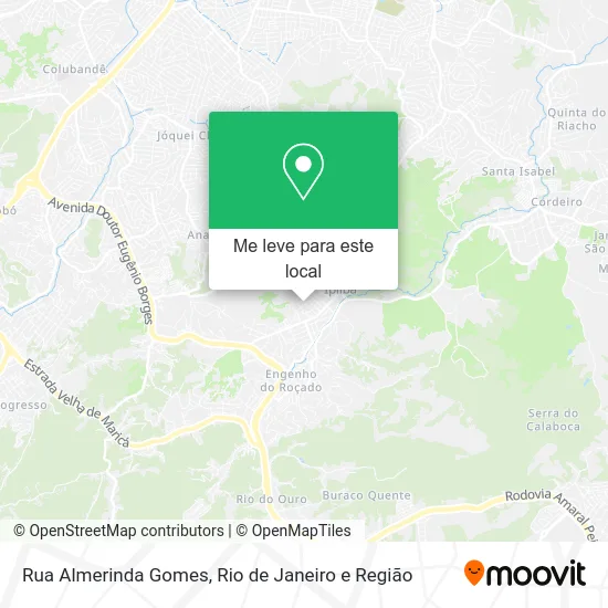 Rua Almerinda Gomes mapa