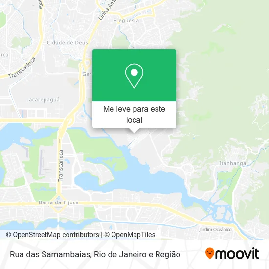 Rua das Samambaias mapa