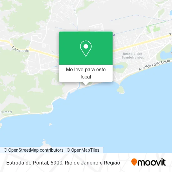Estrada do Pontal, 5900 mapa