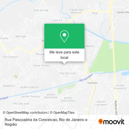 Rua Pascoalina da Conceicao mapa