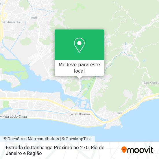 Estrada do Itanhanga Próximo ao 270 mapa