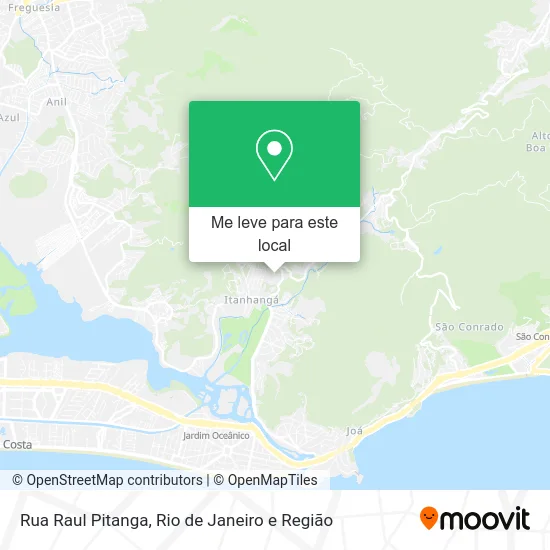 Rua Raul Pitanga mapa