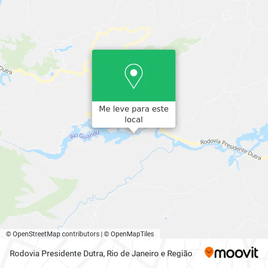 Rodovia Presidente Dutra mapa