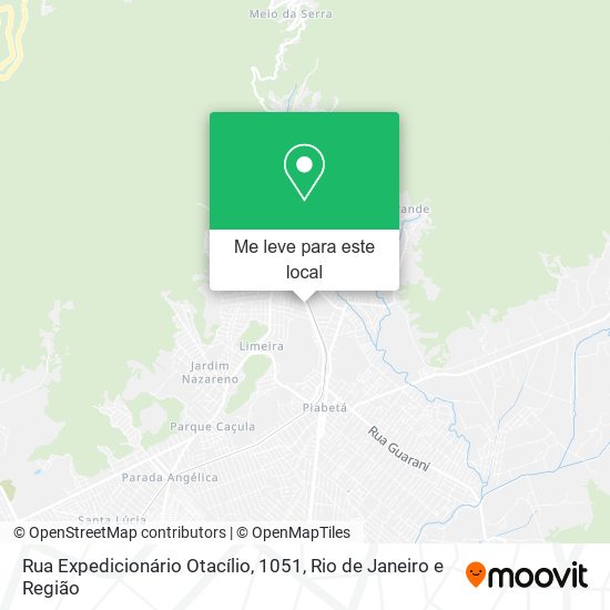 Rua Expedicionário Otacílio, 1051 mapa