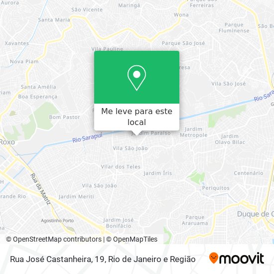 Rua José Castanheira, 19 mapa