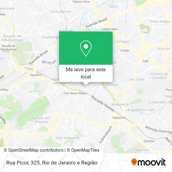 Rua Picui, 325 mapa