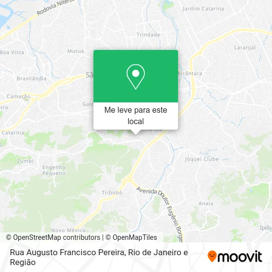 Rua Augusto Francisco Pereira mapa