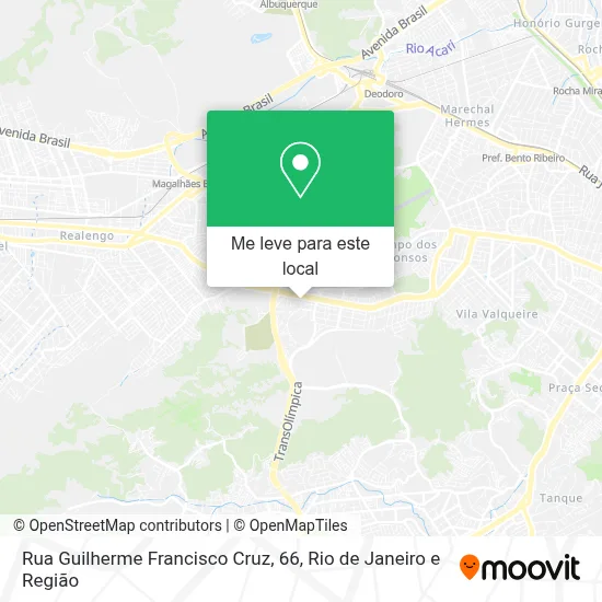 Rua Guilherme Francisco Cruz, 66 mapa
