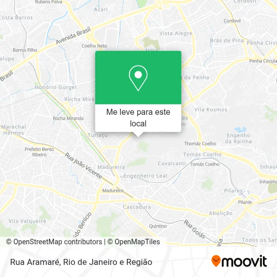 Rua Aramaré mapa