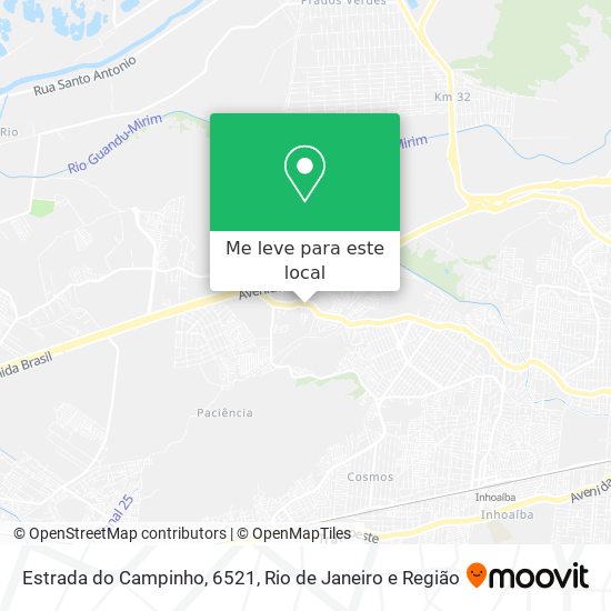 Estrada do Campinho, 6521 mapa