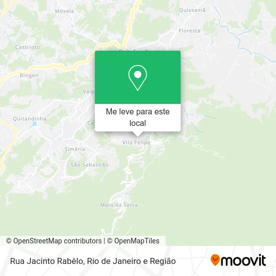 Rua Jacinto Rabêlo mapa