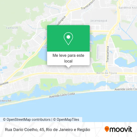 Rua Dario Coelho, 45 mapa