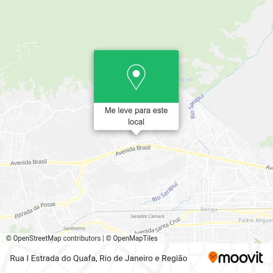 Rua I Estrada do Quafa mapa