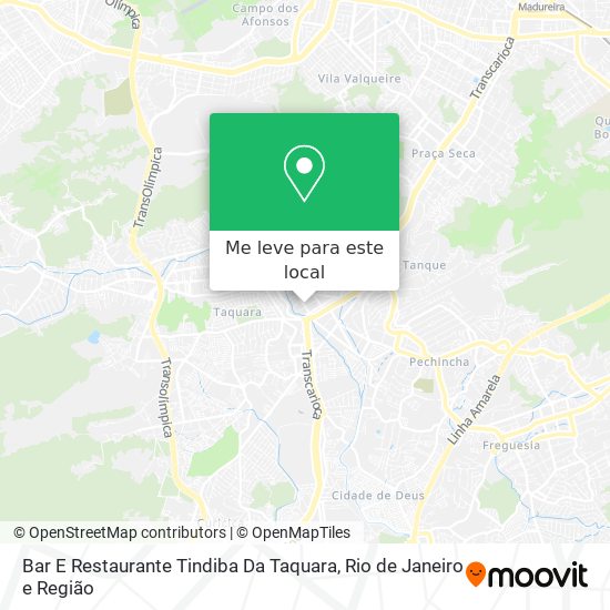Bar E Restaurante Tindiba Da Taquara mapa