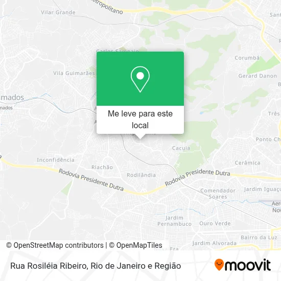 Rua Rosiléia Ribeiro mapa