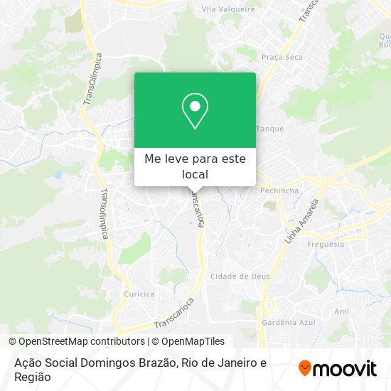 Ação Social Domingos Brazão mapa