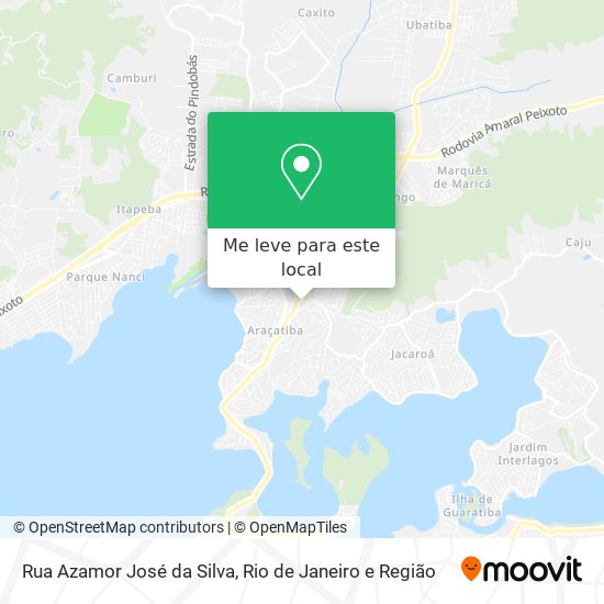 Rua Azamor José da Silva mapa