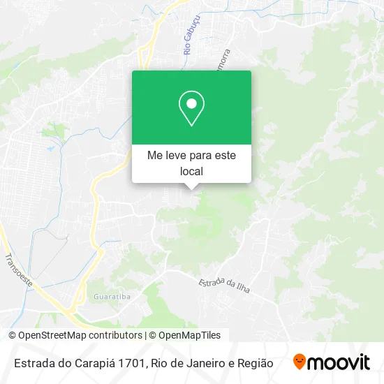 Estrada do Carapiá 1701 mapa