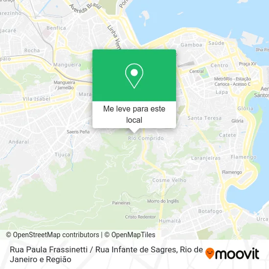 Rua Paula Frassinetti / Rua Infante de Sagres mapa