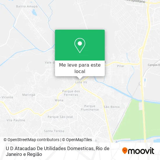 U D Atacadao De Utilidades Domesticas mapa