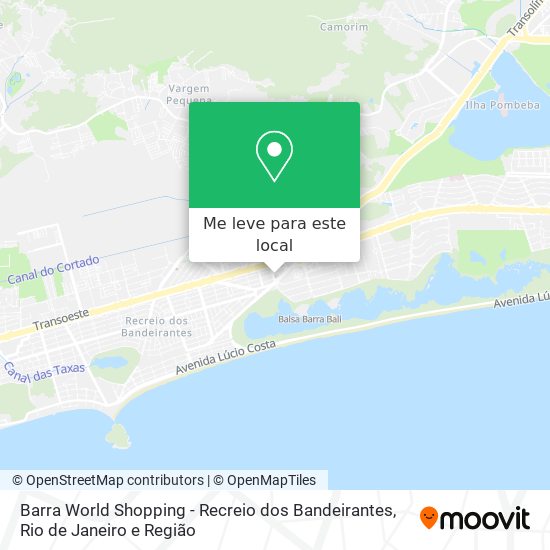 Barra World Shopping - Recreio dos Bandeirantes mapa