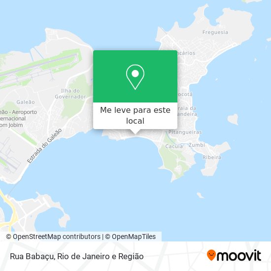 Rua Babaçu mapa