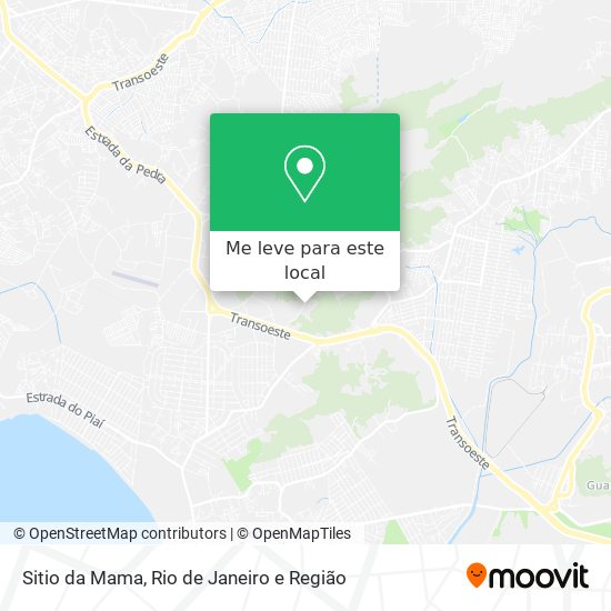 Sitio da Mama mapa