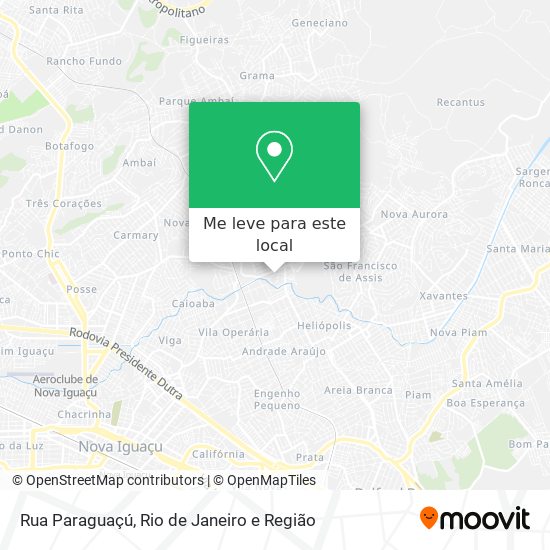 Rua Paraguaçú mapa