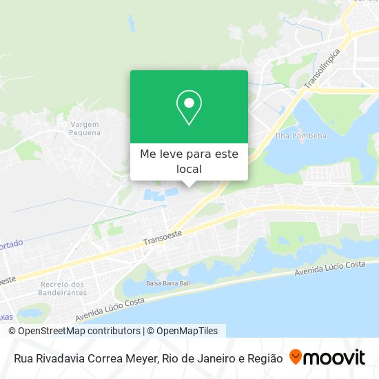 Rua Rivadavia Correa Meyer mapa