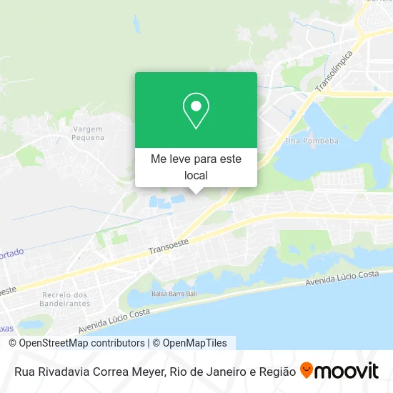 Rua Rivadavia Correa Meyer mapa