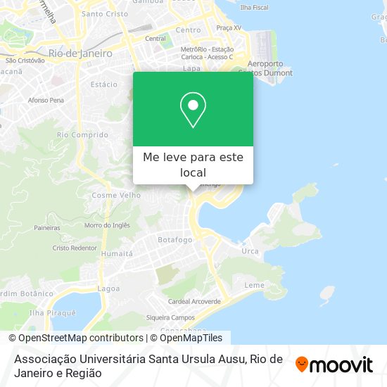 Associação Universitária Santa Ursula Ausu mapa