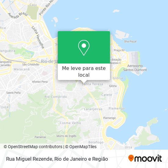 Rua Miguel Rezende mapa