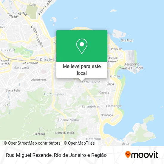 Rua Miguel Rezende mapa